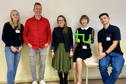 UnSicht Team von links nach rechts: Leonie Fritsch, Uwe Wilkesmann, Olga Wagner, Viktoria Jäger, Felix Fankhänel